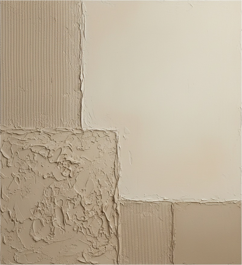 Monolithische Schichten Aus Sand Und Stille In Einer Taktilen Geometrischen Komposition — David Moreau