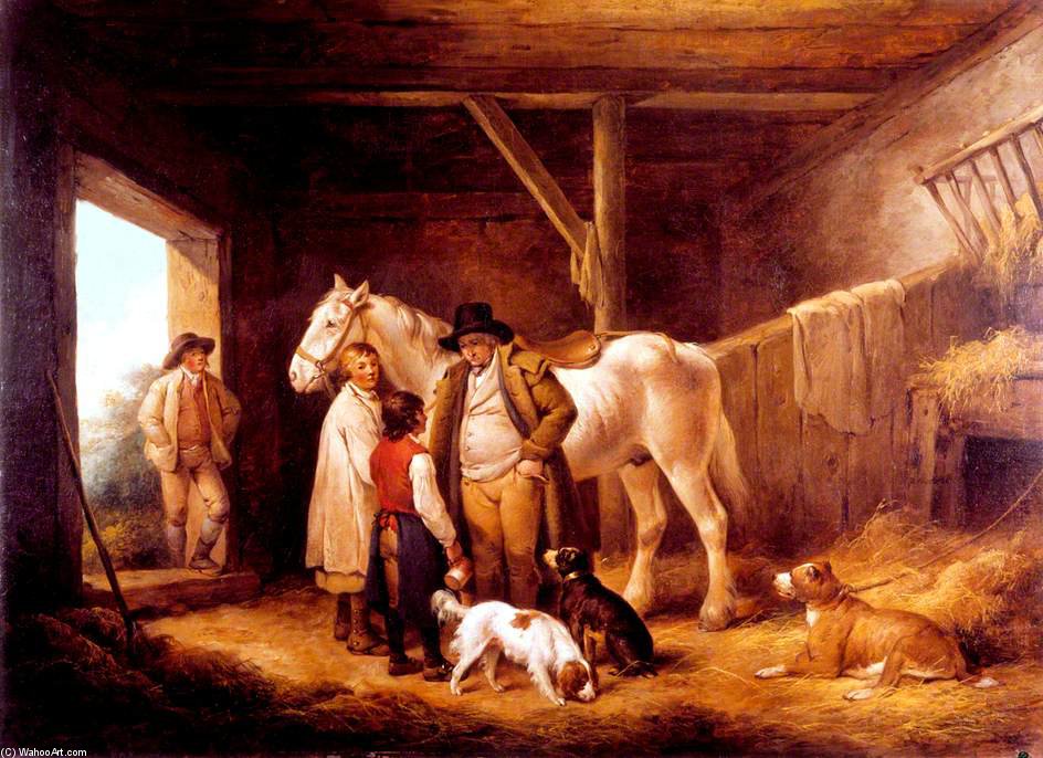 A Farmer Paying The Ostler And Pot-boy Of An Inn — George Morland