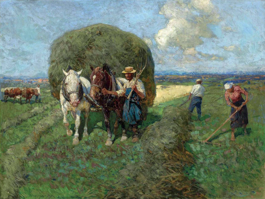 The Hay Cart — Франц Алексеевич Рубо