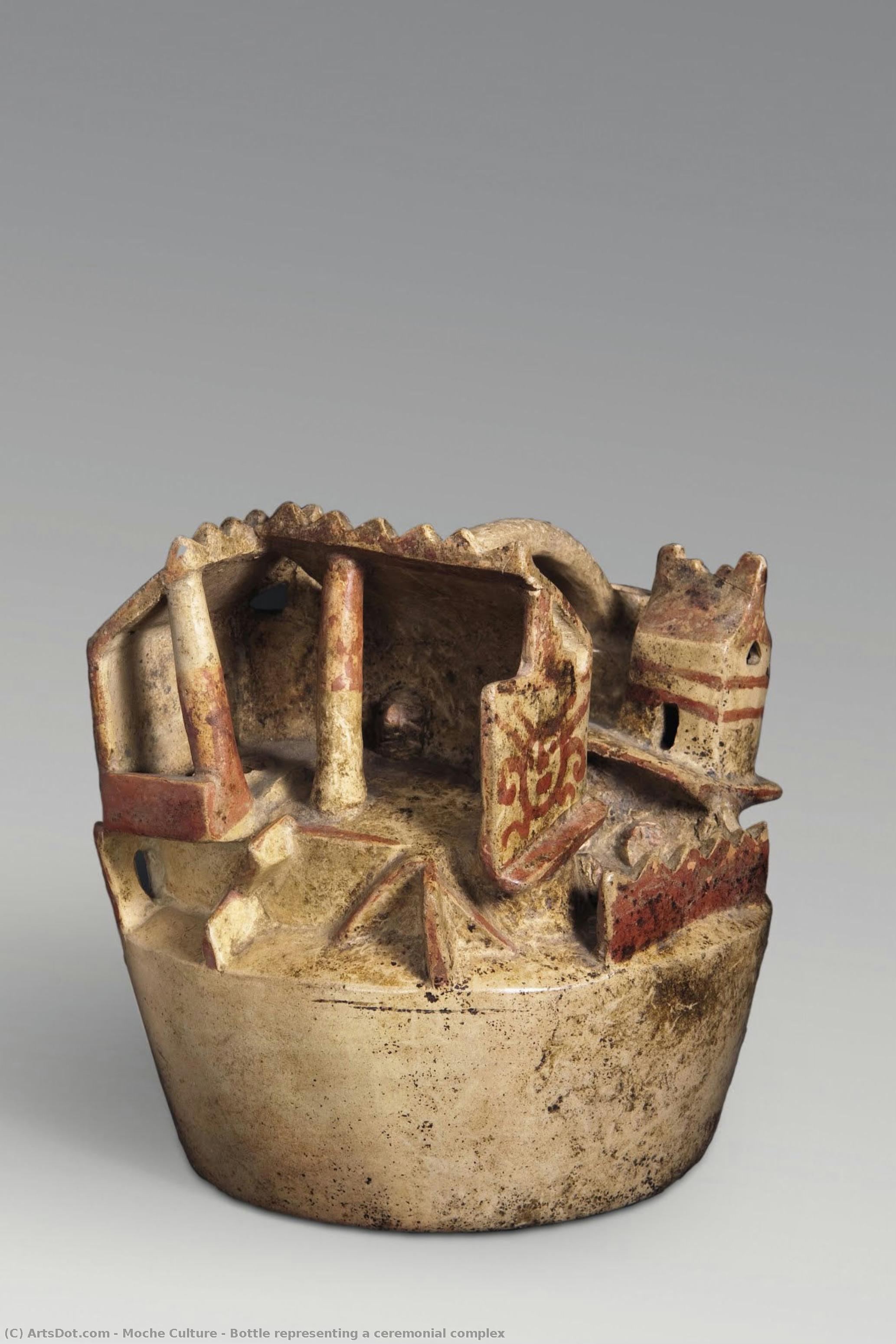 Bottle Representing A Ceremonial Complex — Moke Kultura