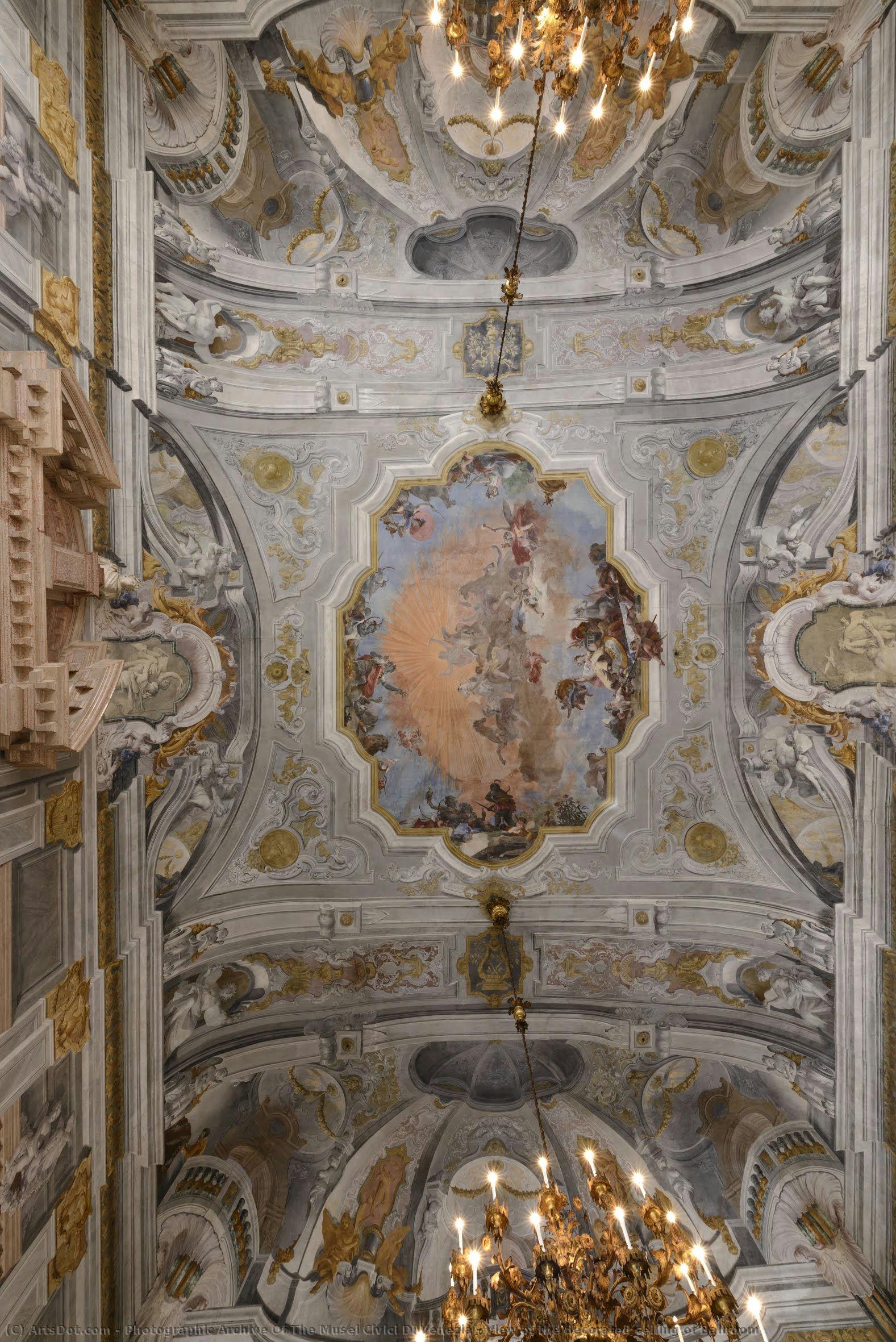 View Of The Decorated Ceiling Of Ballroom — Photographic Archive Of The Musei Civici Di Venezia