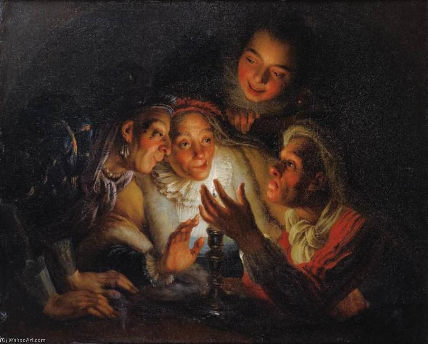 The Game Of The Candle — Charles Antoine Coypel