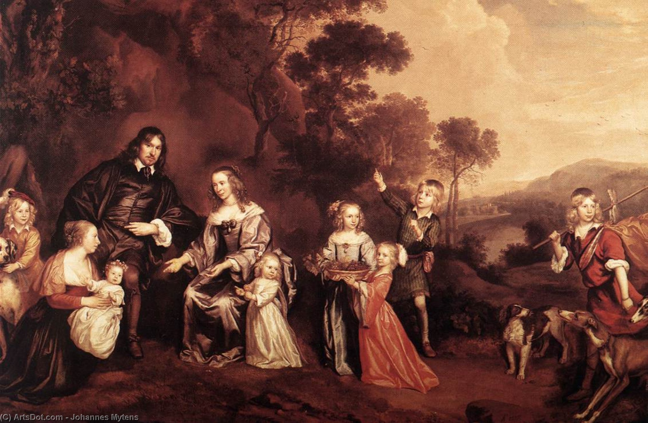 The Family Of Willem Van Der Does — Johannes Mytens