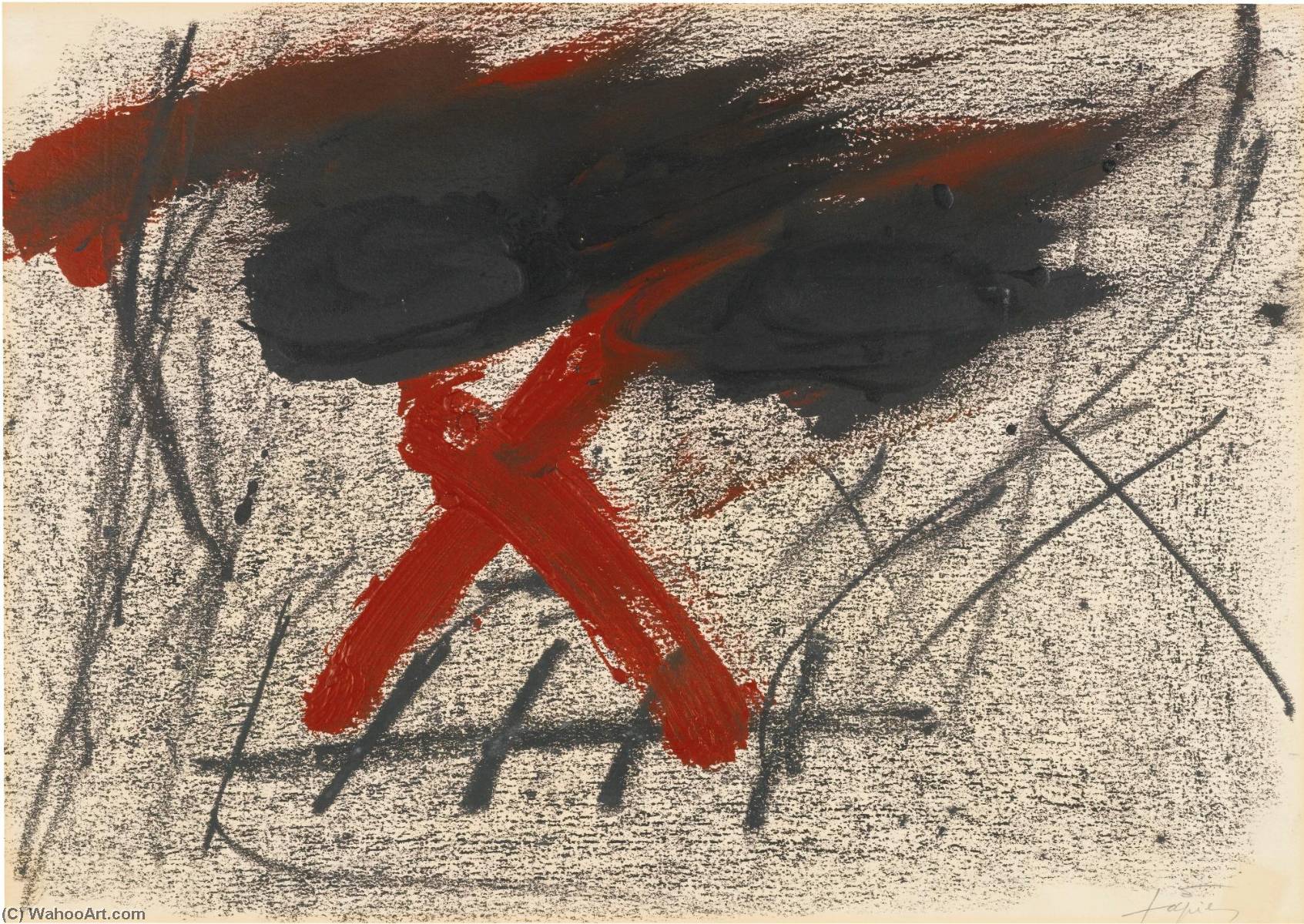Calavera I — Antoni Tàpies