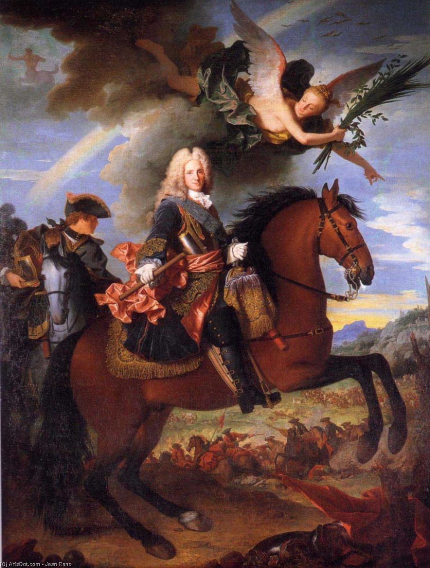 Portrait Équestre De Philippe V — Jean Ranc