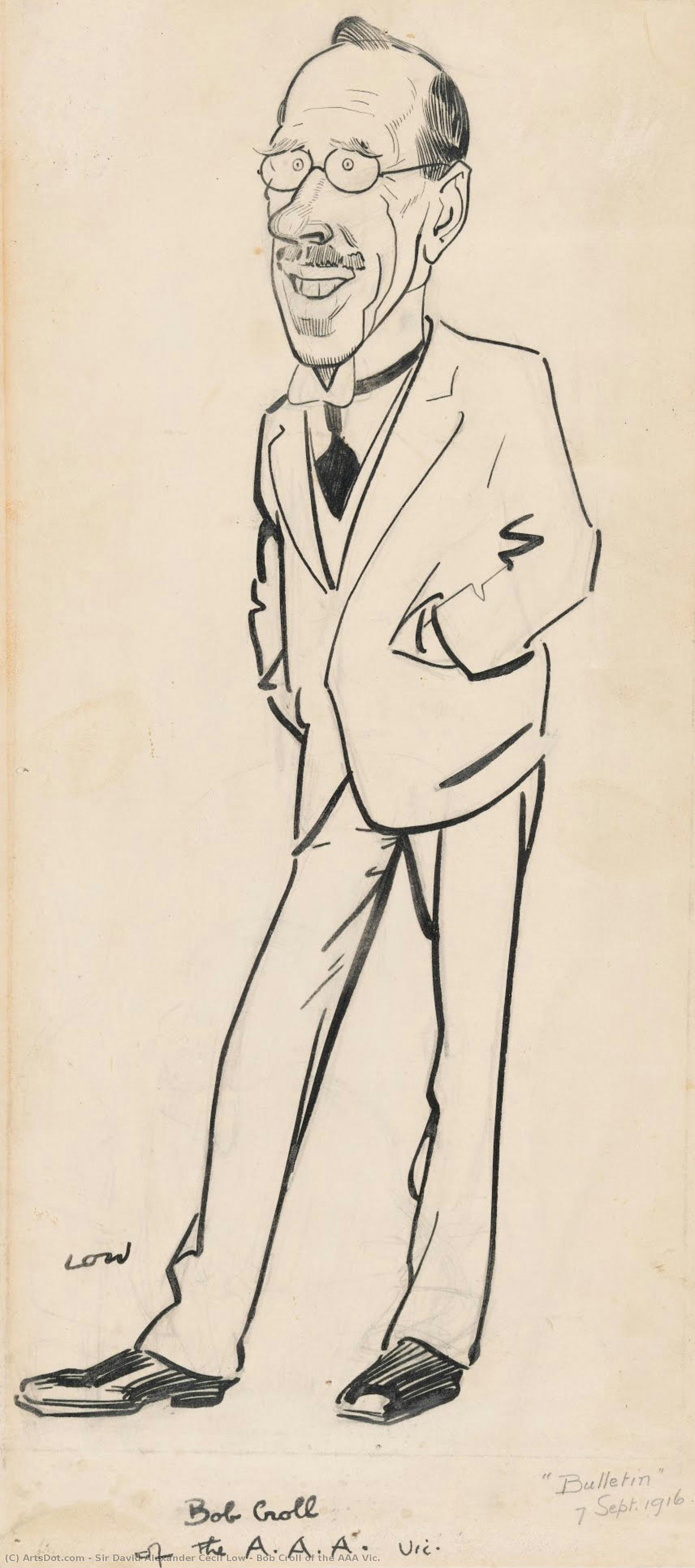 Bob Croll Of The Aaa Vic. — Sir David Alexander Cecil Low