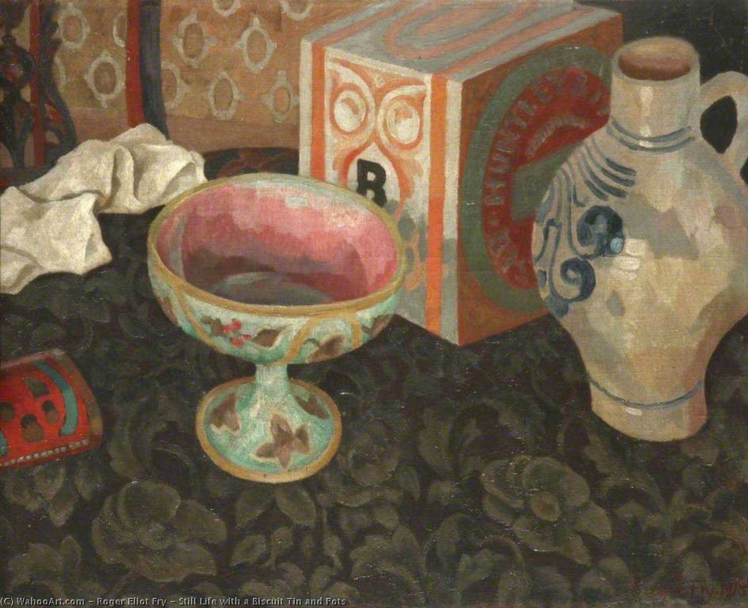 Still Life With A Biscuit Tin And Pots — ロジャー・エリオット・フライ