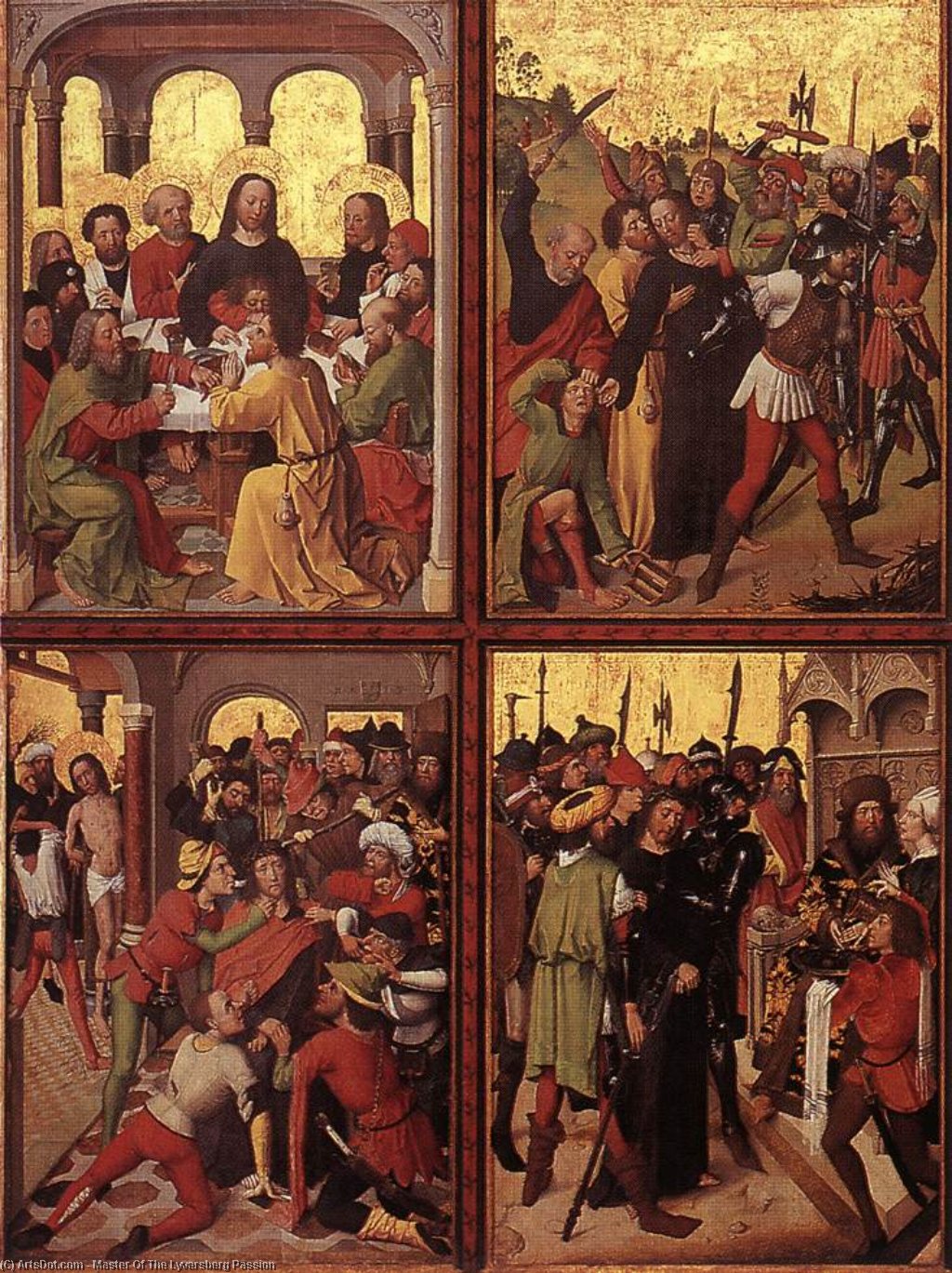 Lyversberg Passion (detail) — Master Of The Lyversberg Passion