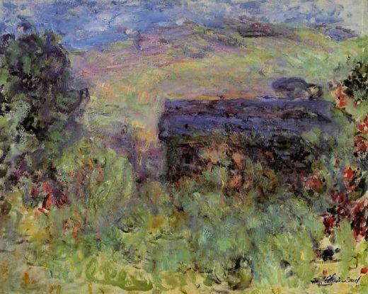 Die Rose Gesehen Durch Die Rosen — Claude Monet