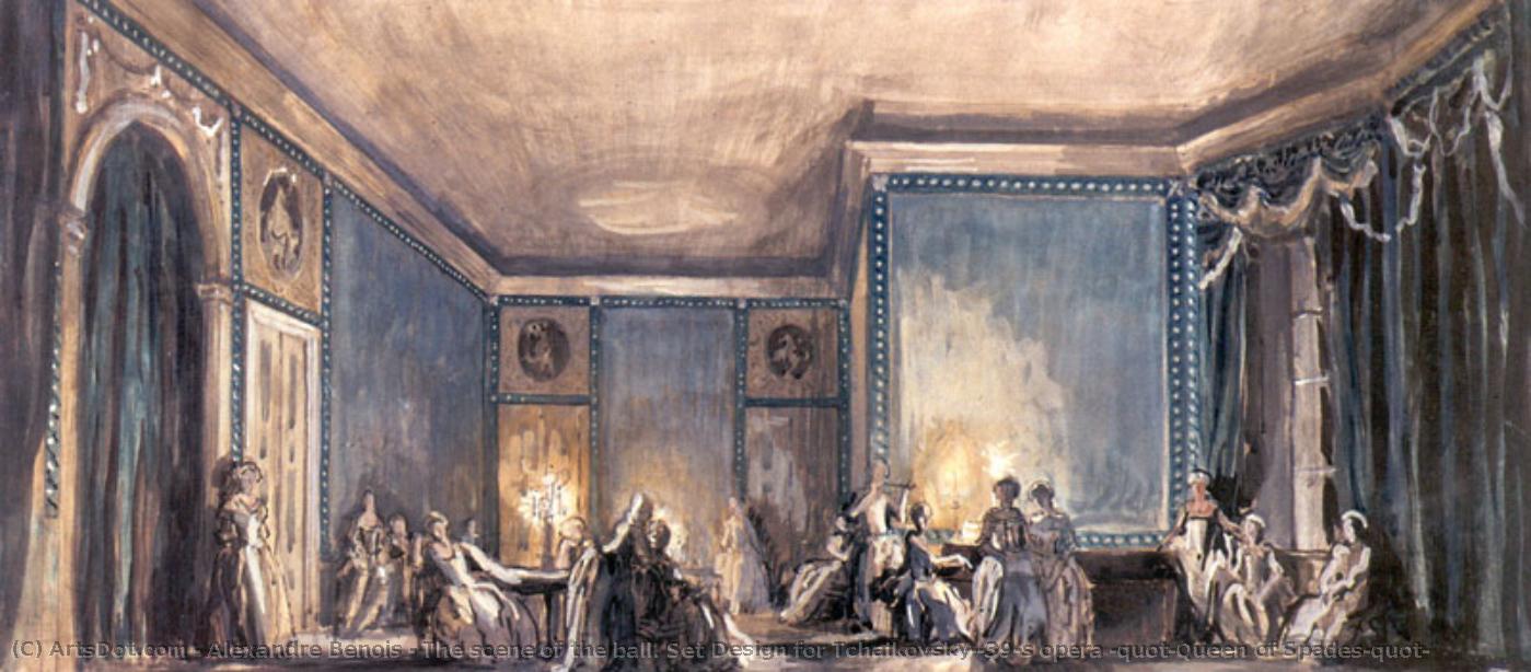 The Scene Of The Ball. Set Design For Tchaikovsky's Opera "queen Of Spades" — Alexandre Benois