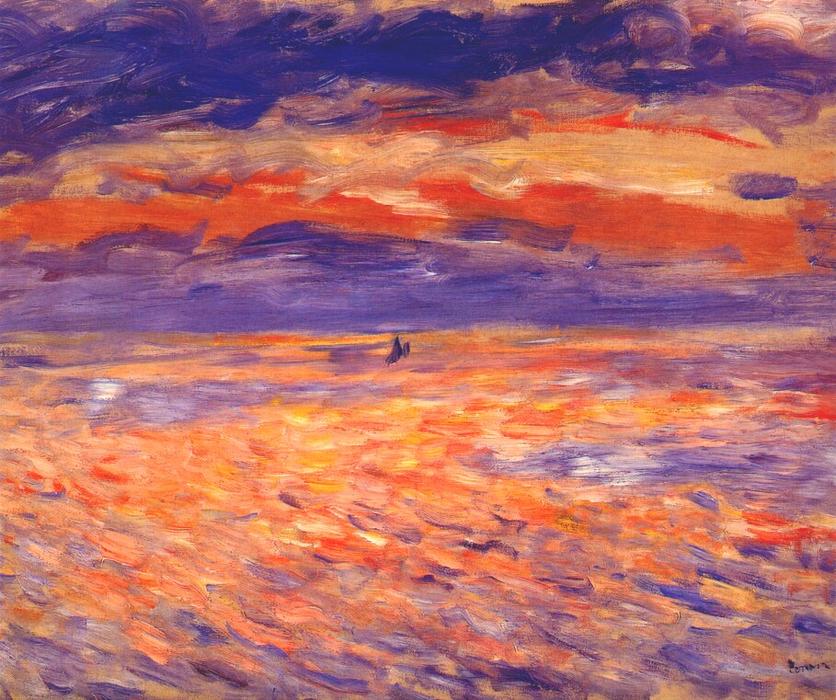Sunset At Sea — Pierre-auguste Renoir