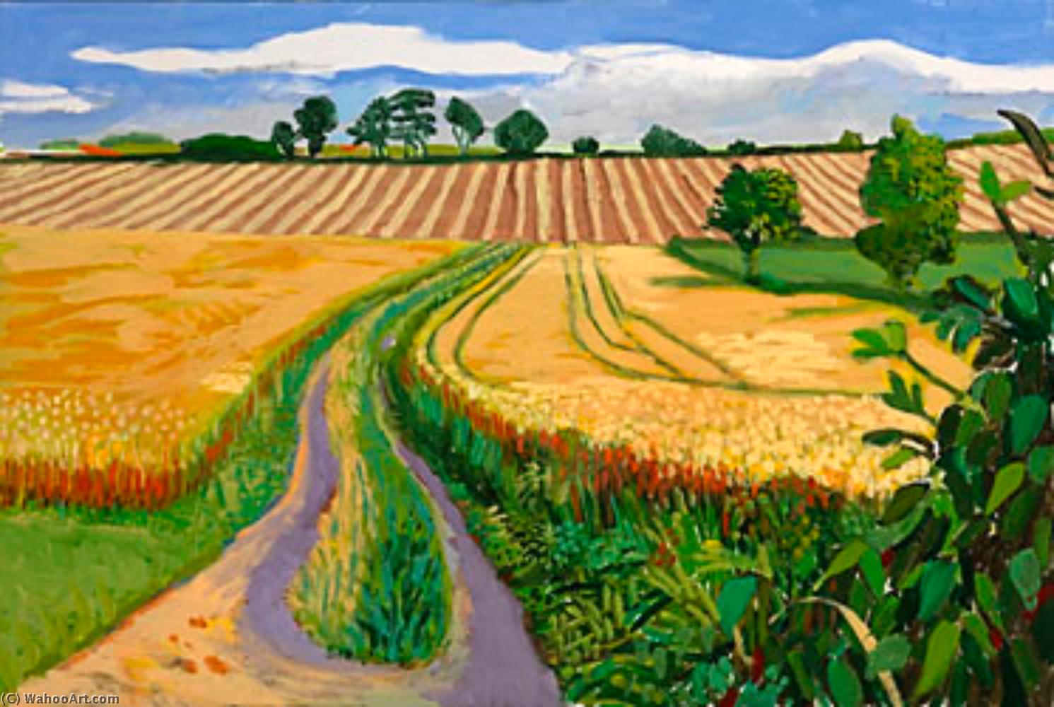 Path Through Wheat Field — デイヴィッド・ホックニー