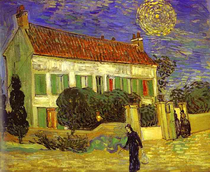 La Casa Blanca En Noche — Vincent Willem Van Gogh
