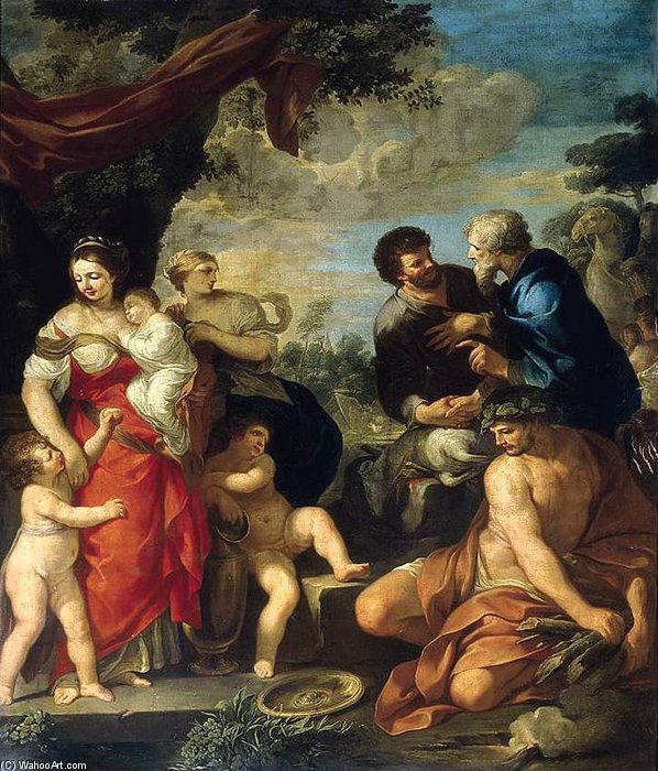 The Reconciliation Of Jacob And Laban — Ciro Ferri