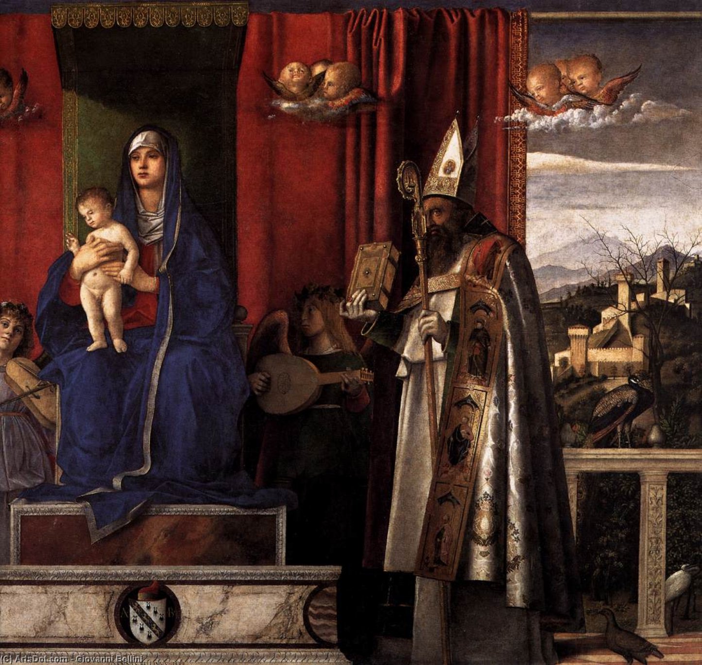 Barbarigo Altarpiece (detail) — Giovanni Bellini