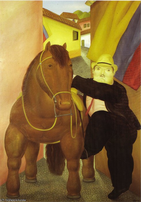 Homme Et Cheval — Fernando Botero