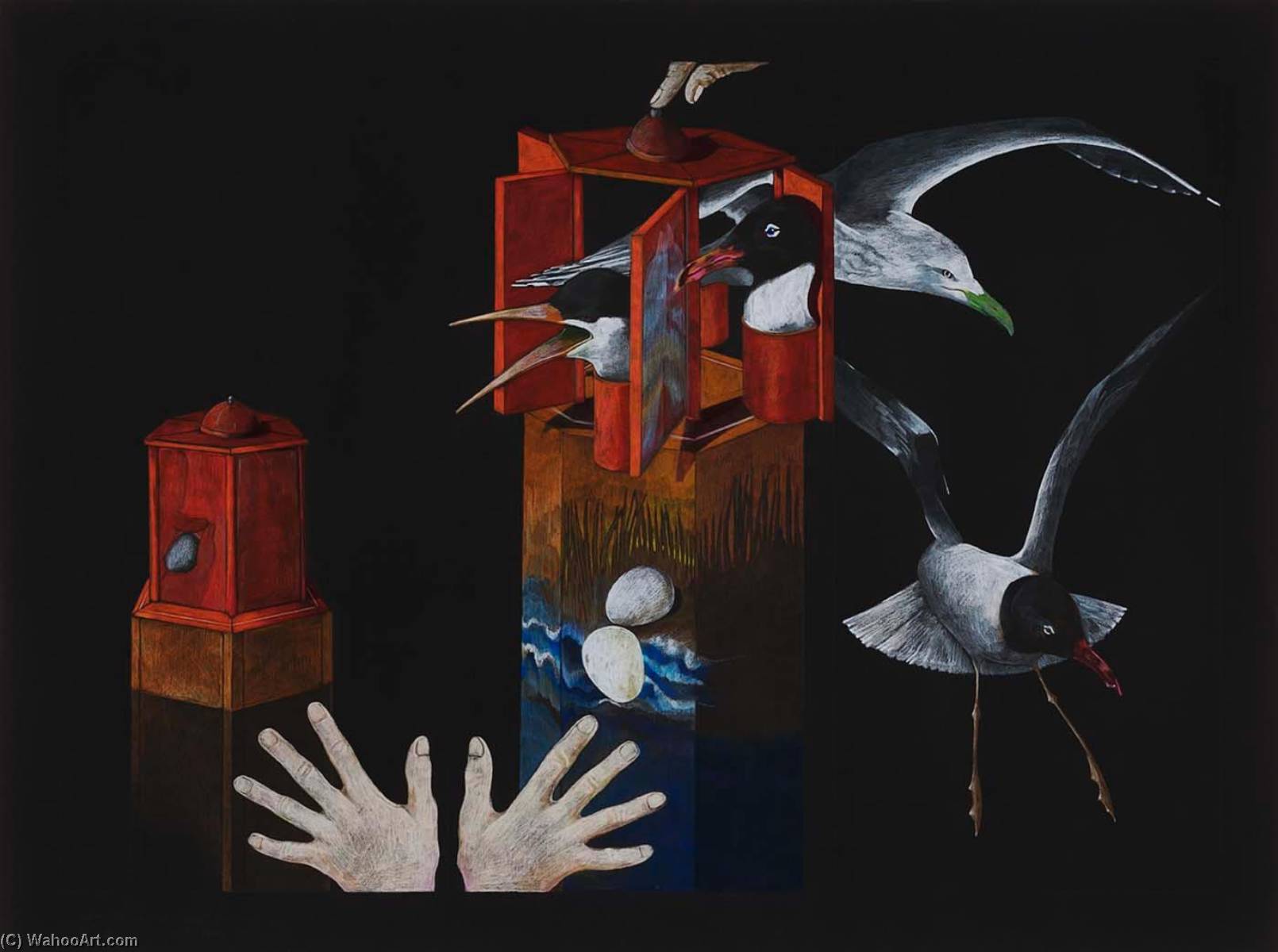 Study For A Three Panel Screen — Ellen Lanyon