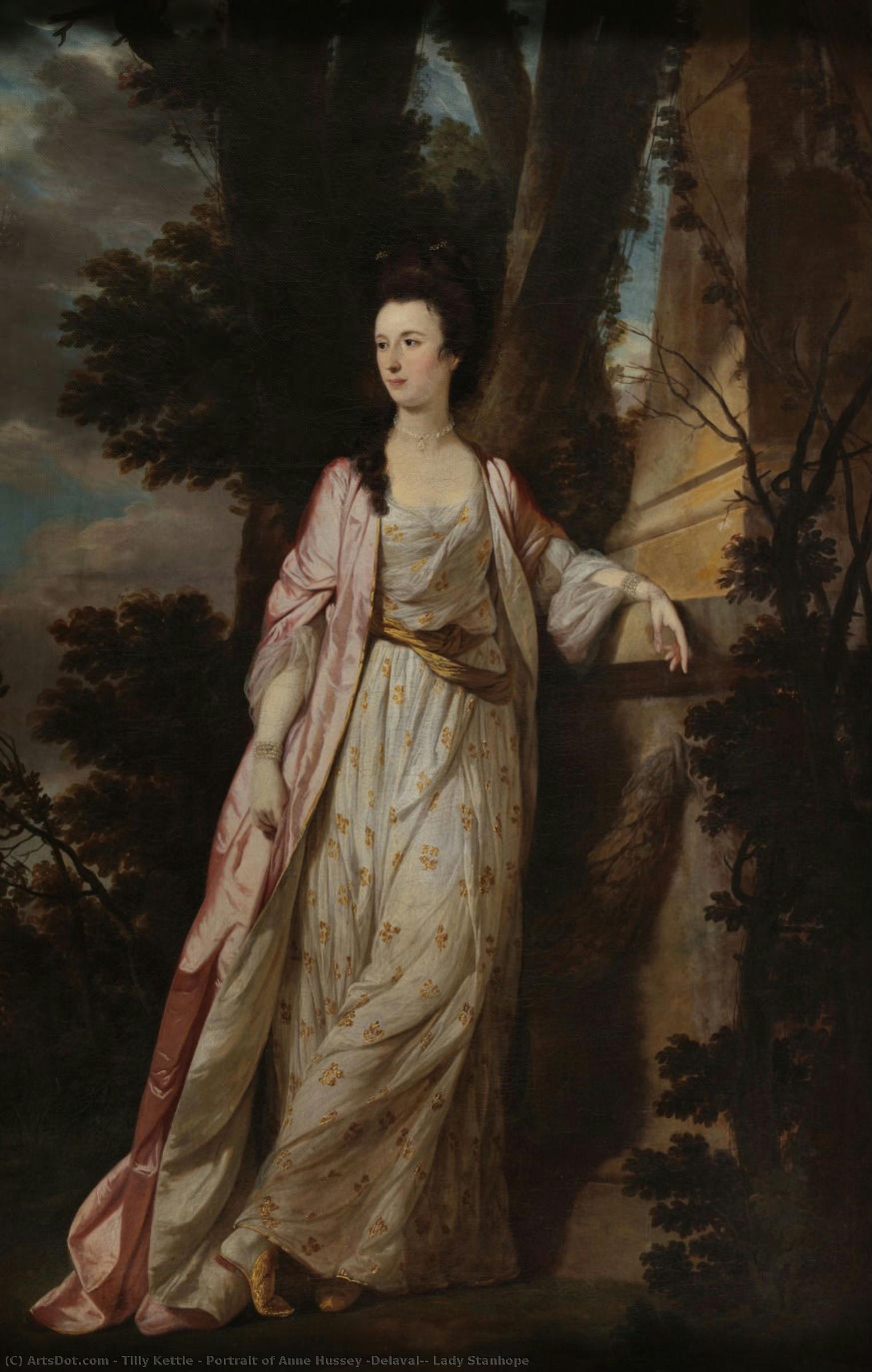 Portrait Of Anne Hussey (delaval), Lady Stanhope — Tilly Kettle