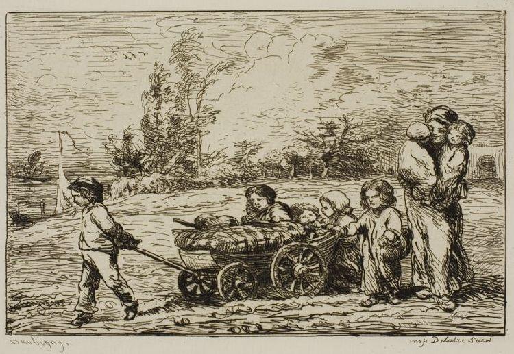 The Furnishings Of The Boat — Charles-françois Daubigny