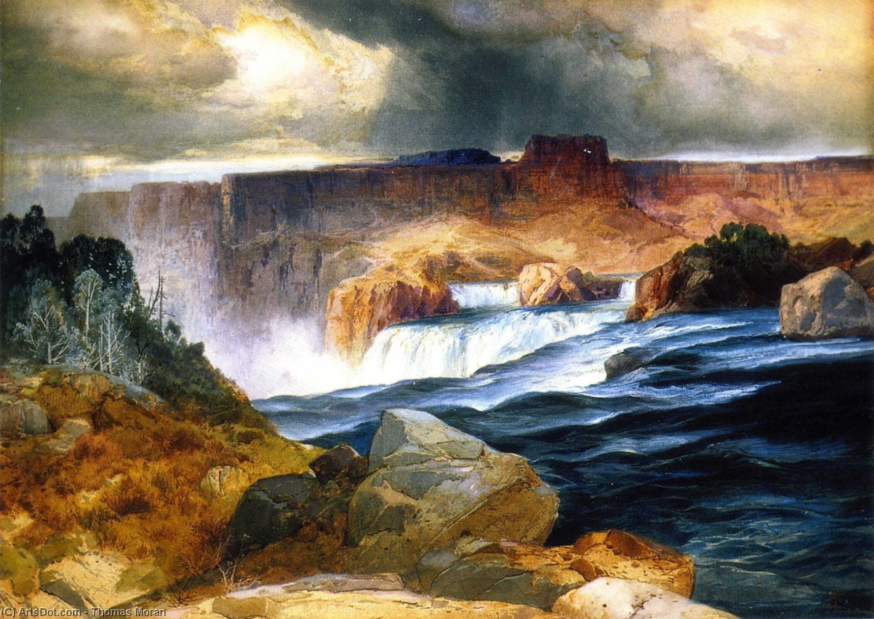 Shoshone Falls, Snake River, Idaho — トーマス・モラン
