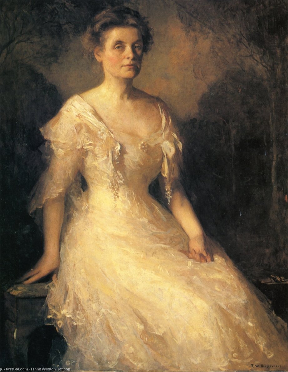 Portrait Of A Lady (elizabeth Perley Kinnicutt) — Frank Weston Benson