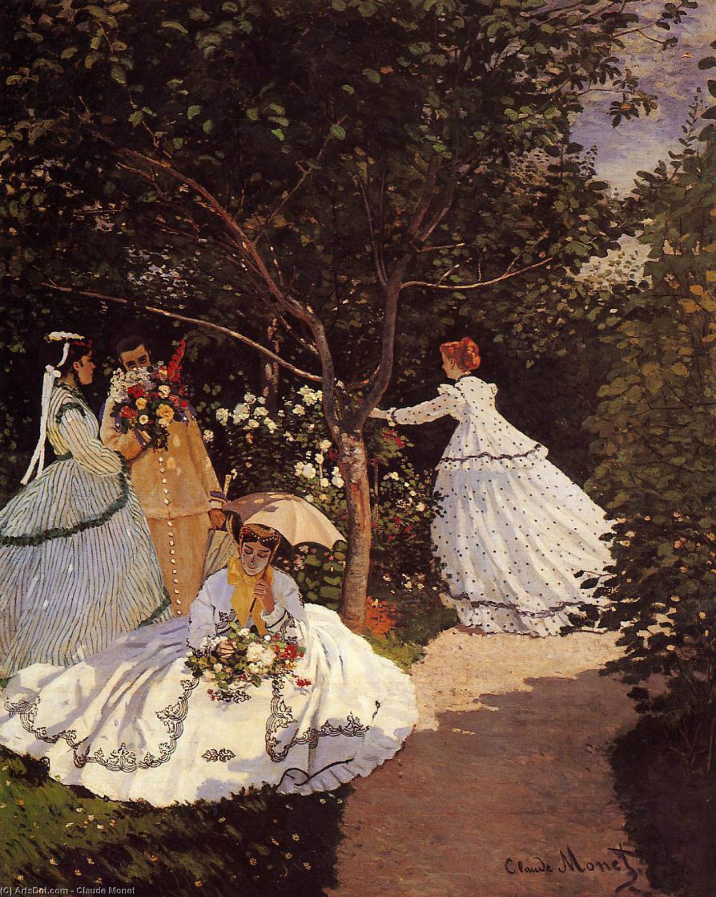 Women In The Garden — Claude Monet