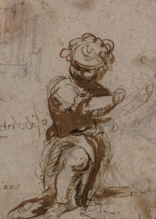 A Kneeling Infant, Perhaps The Infant John The Baptist — Alonzo Cano