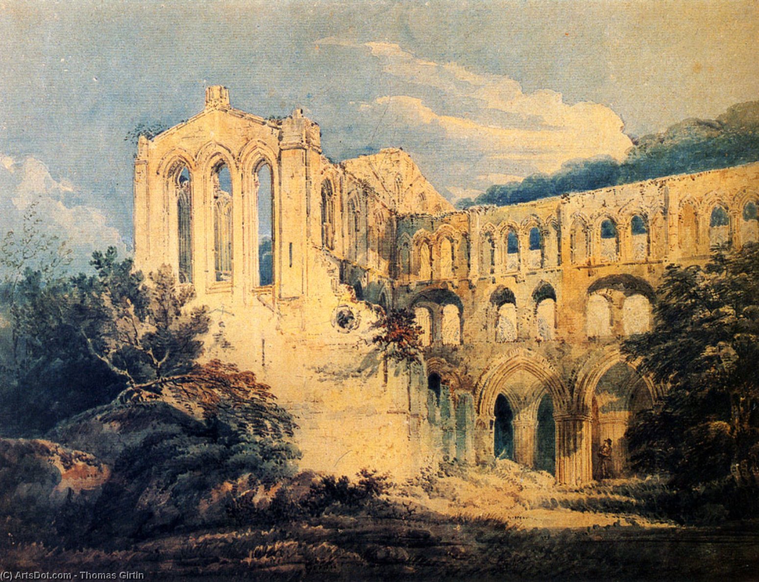 Rievaulx Abbey Yorkshire — Thomas Girtin