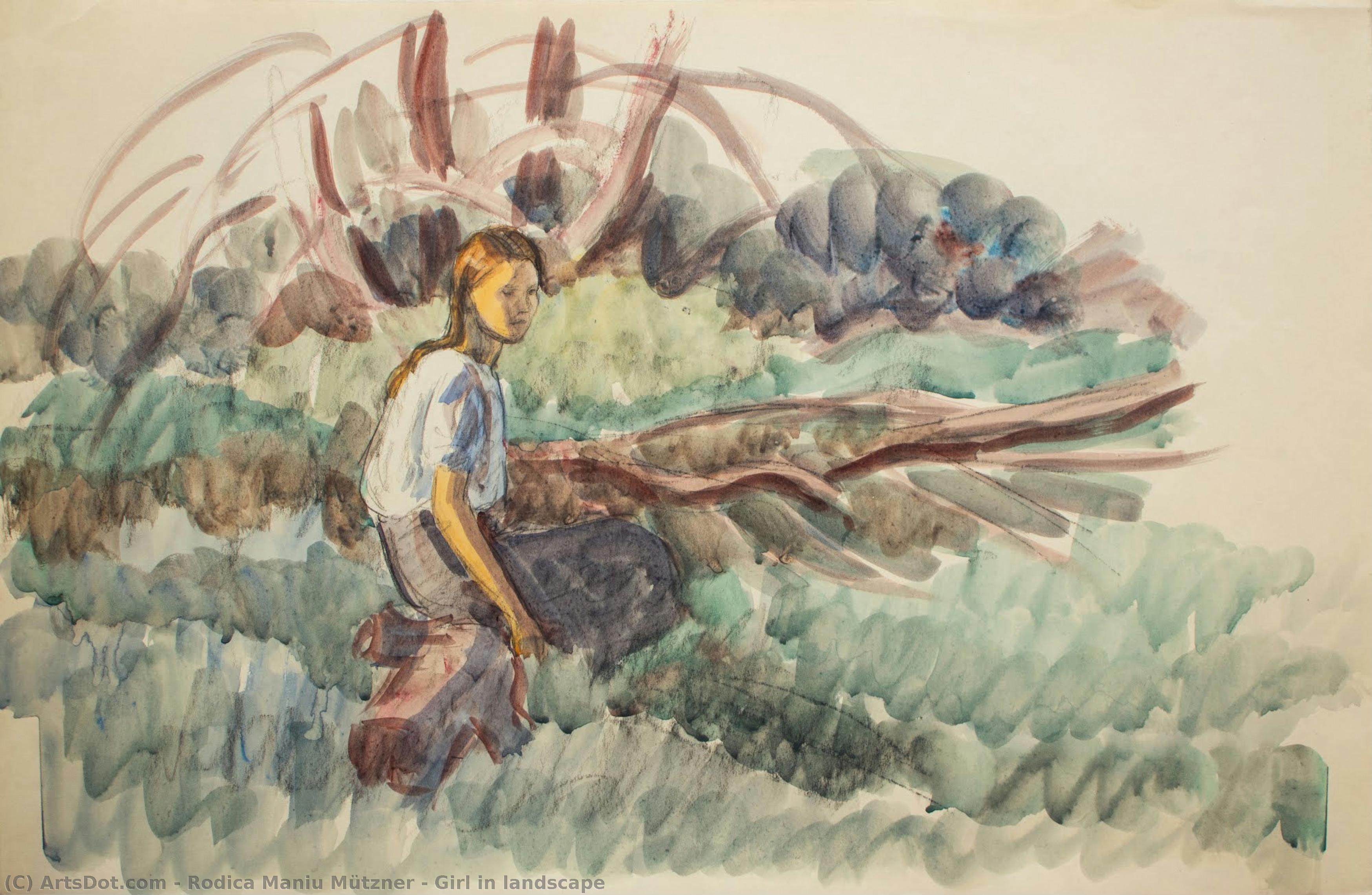 Girl In Landscape — Rodica Maniu Mützner