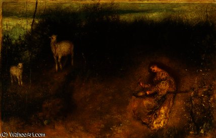 A Girl With Goats — Matthijs Maris