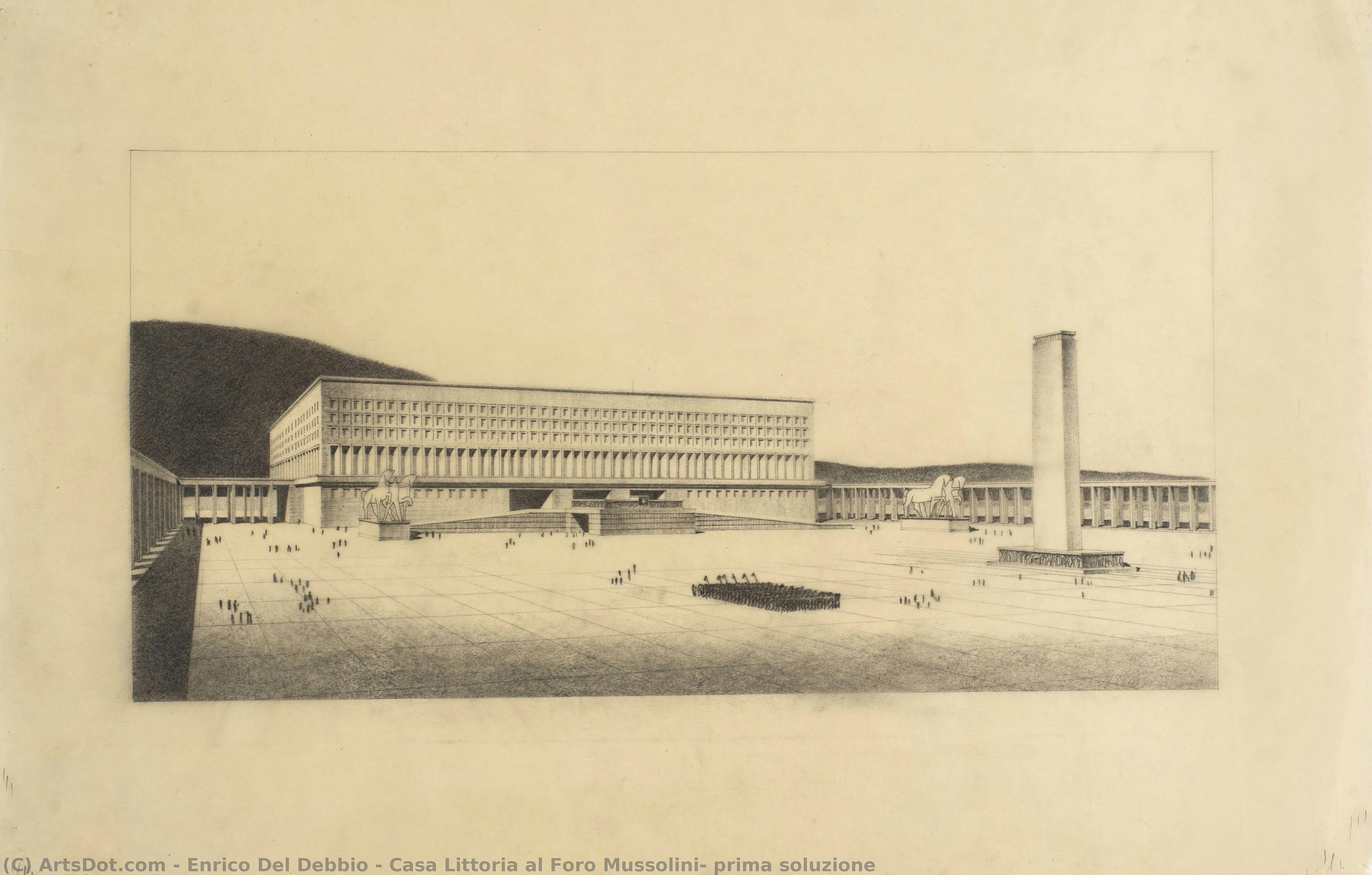Casa Littoria Al Foro Mussolini: Prima Soluzione — Enrico Del Debbio