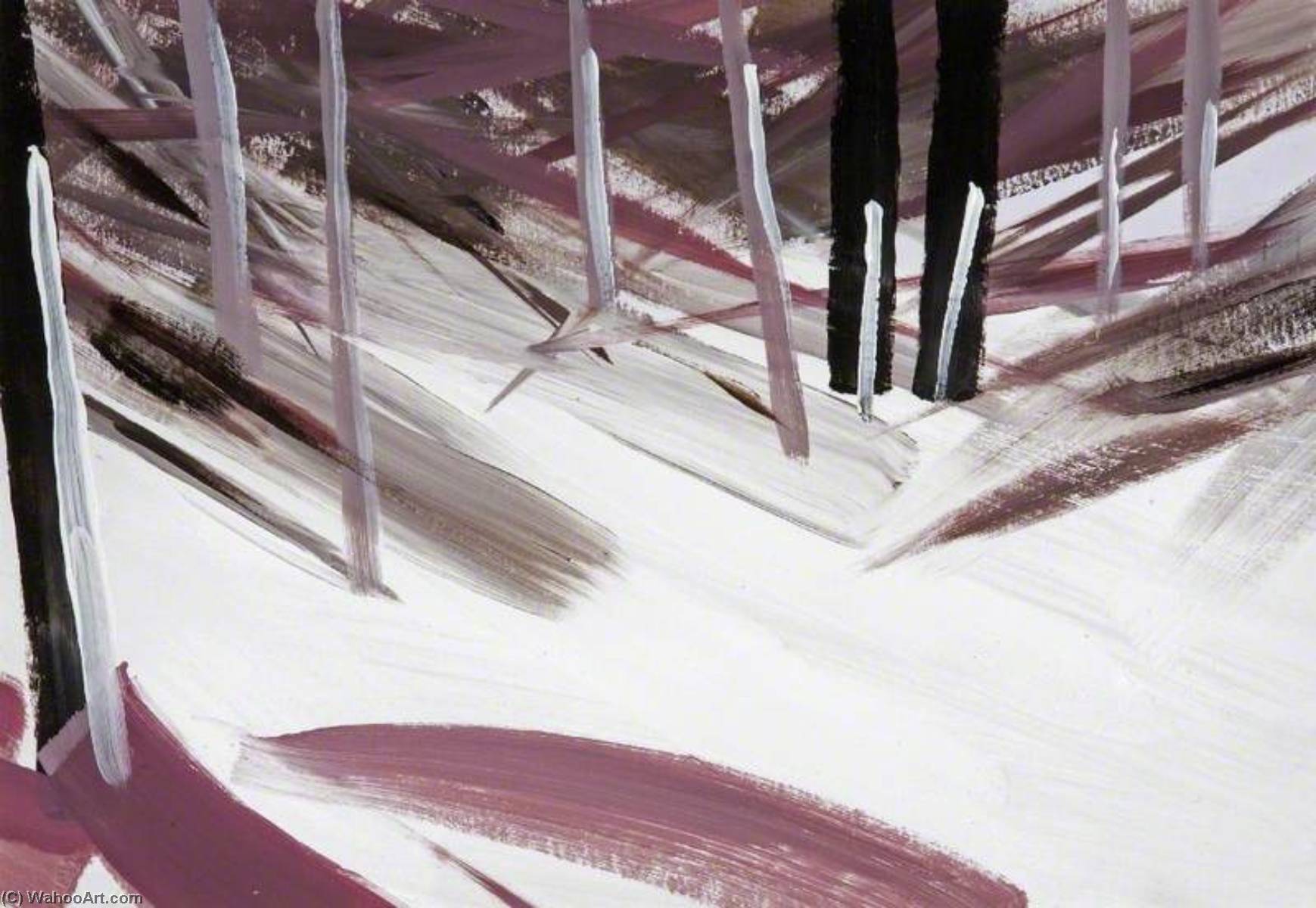 Bear Tracks (polyptych, Panel 1 Of 8) — Esther Tyson