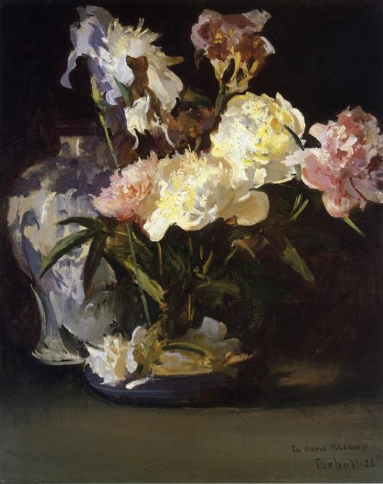 Peonies And Irises — Edmund Charles Tarbell