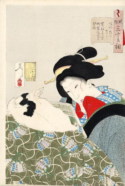 Looking Warm — Tsukioka Yoshitoshi