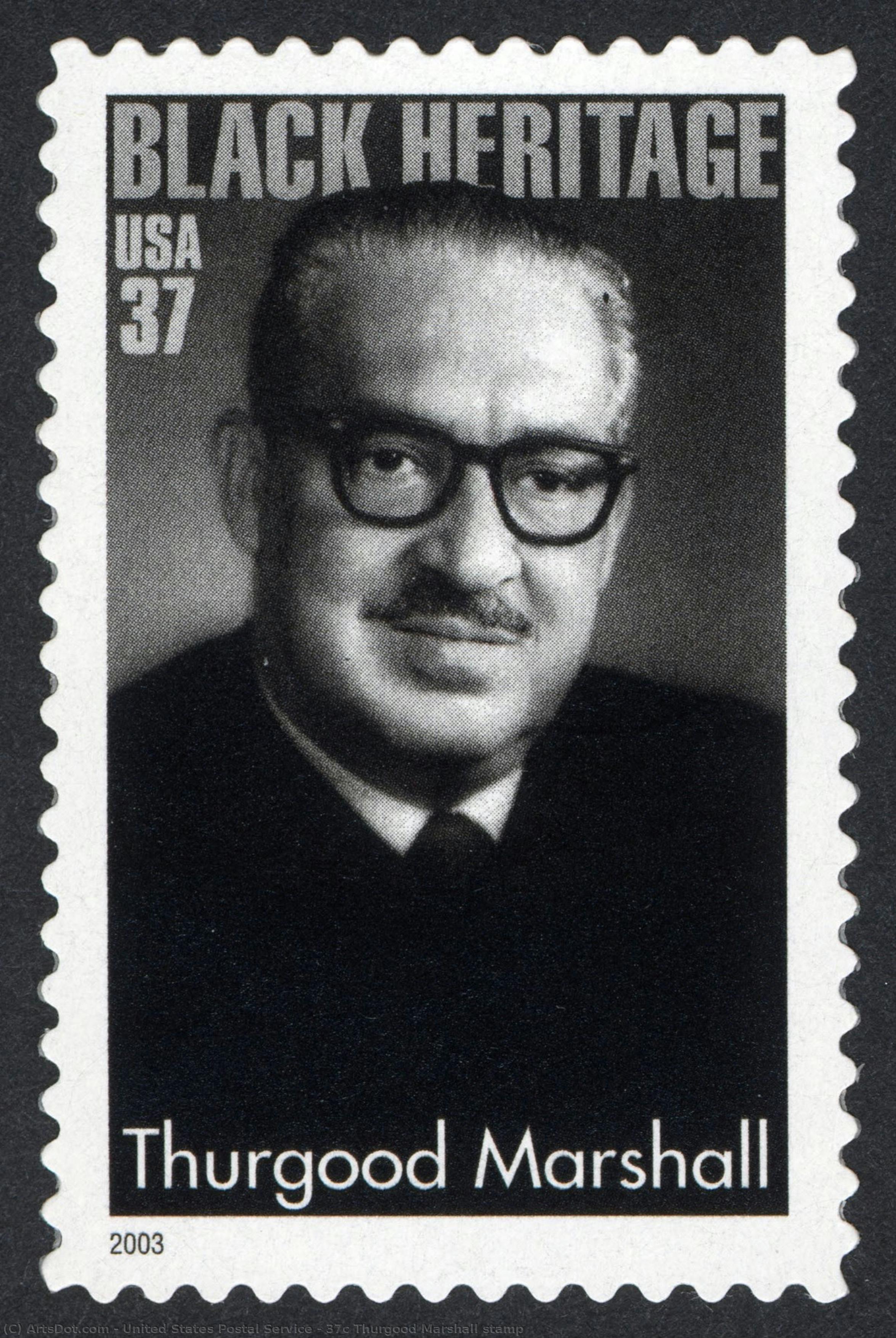 37c Thurgood Marshall Stamp — United States Postal Service