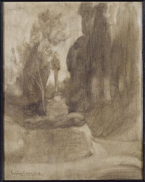 Paysage Au Calvaire — Eugène Anatole Carrière