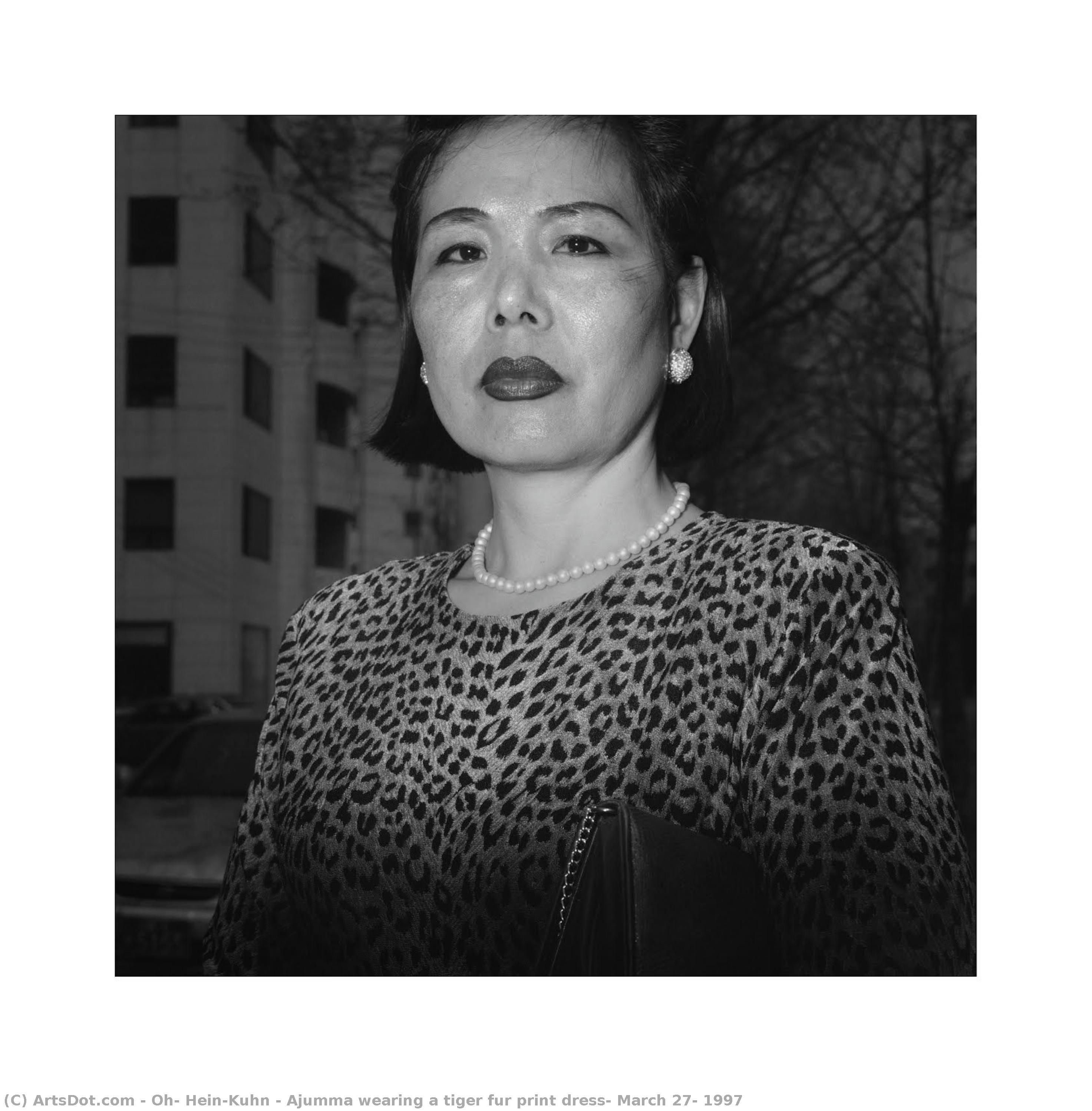 Ajumma Wearing A Tiger Fur Print Dress, March 27, 1997 — Oh, Hein-kuhn