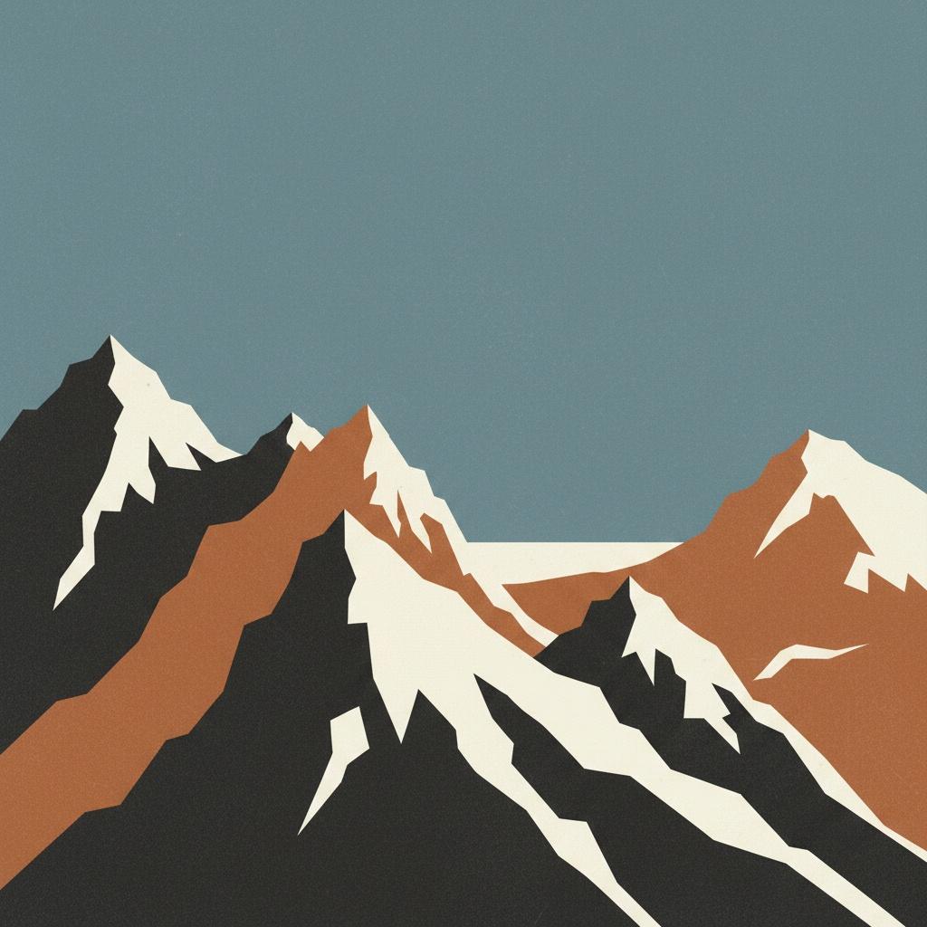 Eternal Strata: The Monumental Stillness Of Angular Peaks And Muted Horizons — Laurent Sorel
