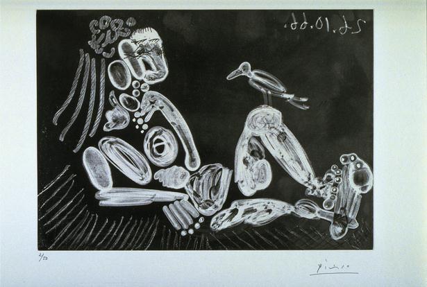 Woman With Bird — Pablo Picasso