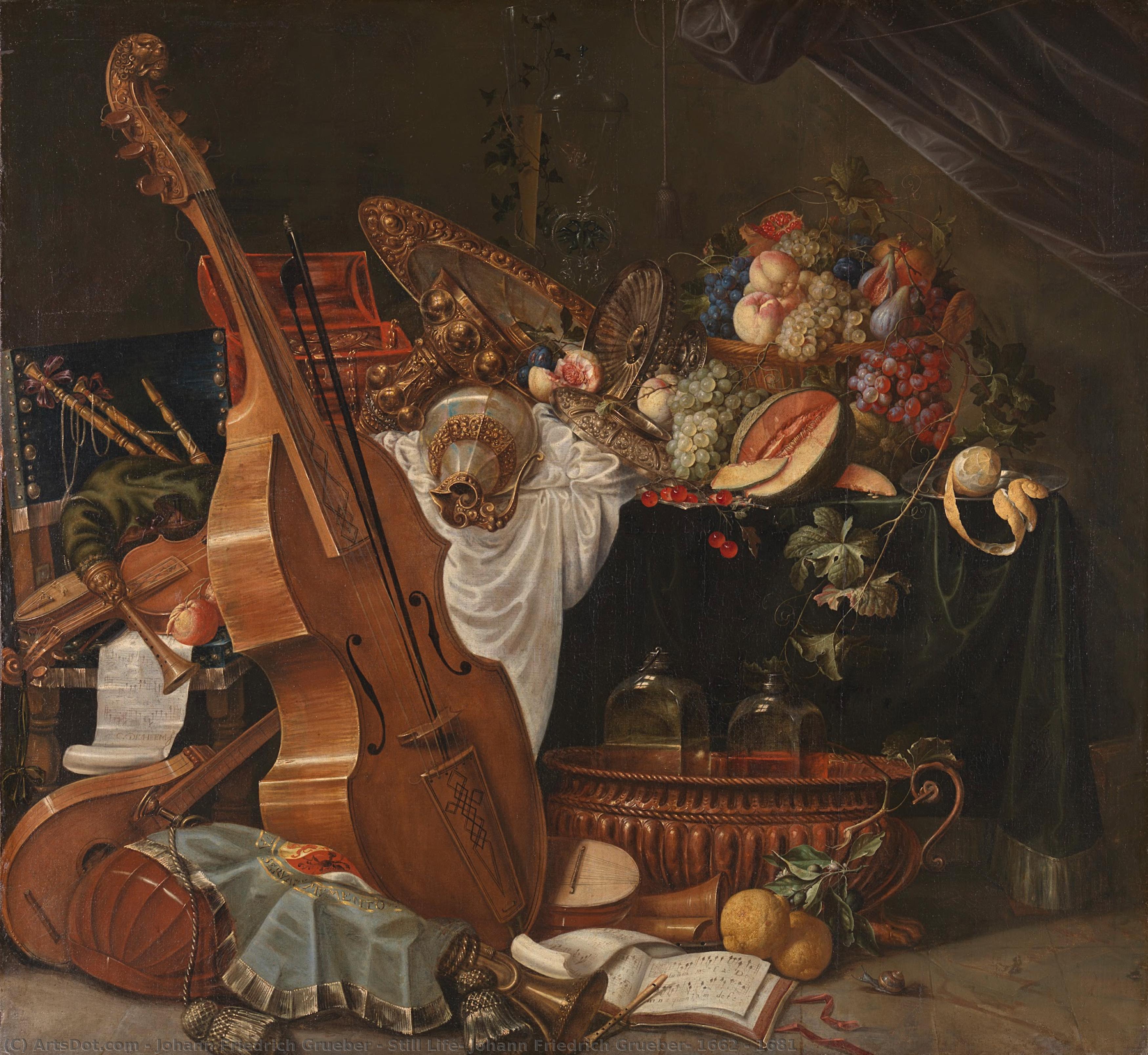 Still Life, Johann Friedrich Grueber, 1662 - 1681 — Johann Friedrich Grueber