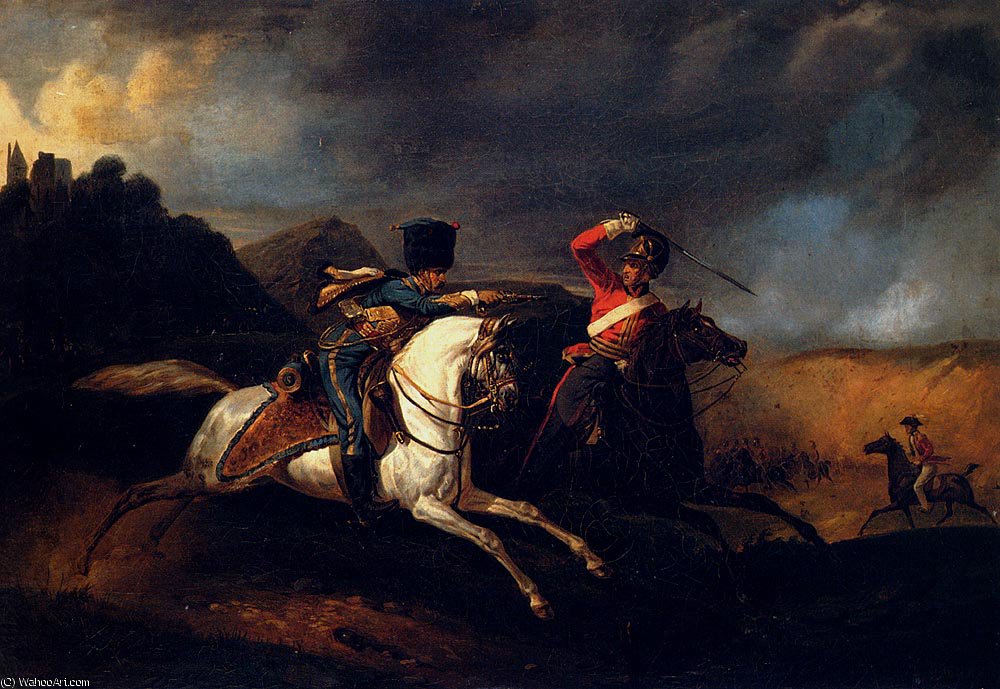 Two Soldiers On Horseback — Emile Jean Horace Vernet
