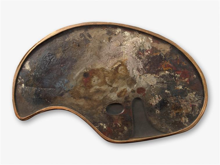 Palette Peinte Du Peintre Eugène Carrière — Eugène Anatole Carrière
