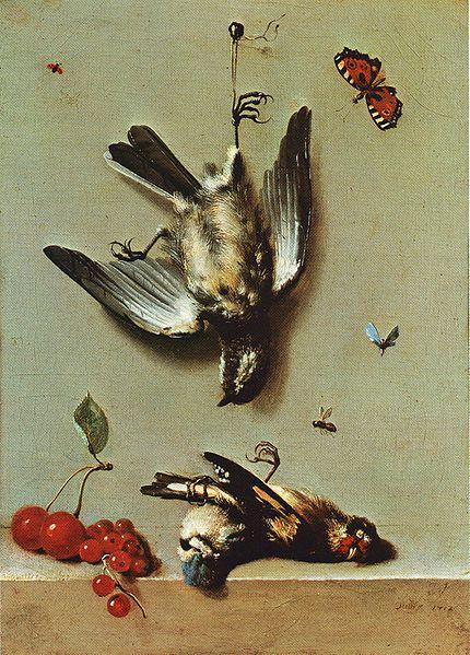 Nature Morte Avec Oiseux Morts Et Cerises — Jean-baptiste Oudry
