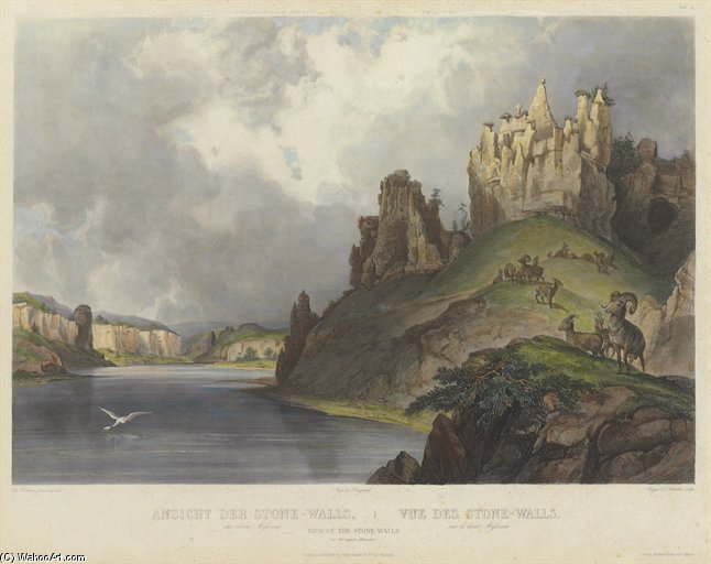View Of The Stone Walls — Karl Bodmer