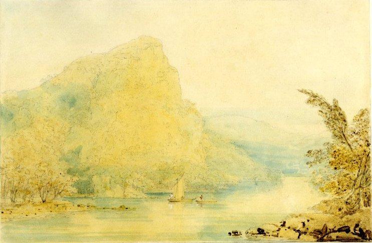 The Eagle's Nest, Killarney (study) — James Francis Danby