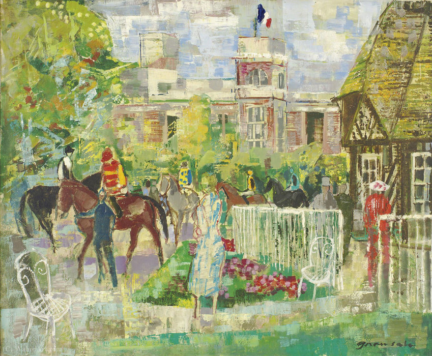 Paddock At Deauville — Emilio Grau Sala