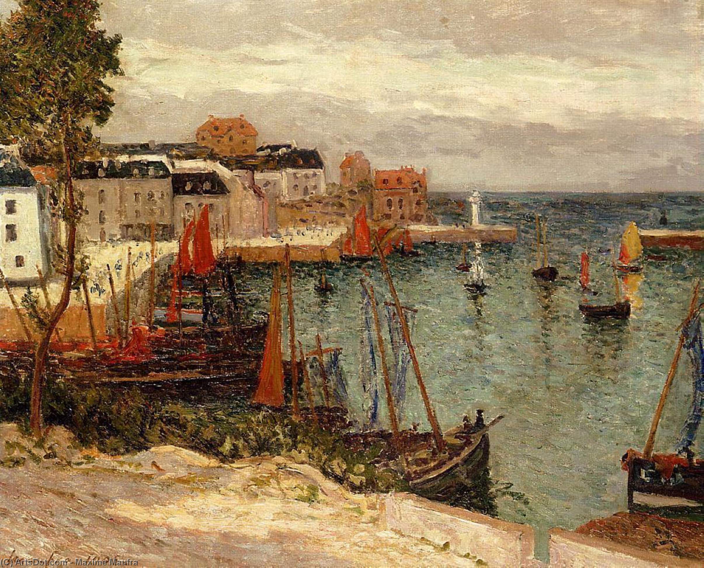 The Port Of Sauzon — Maxime Emile Louis Maufra