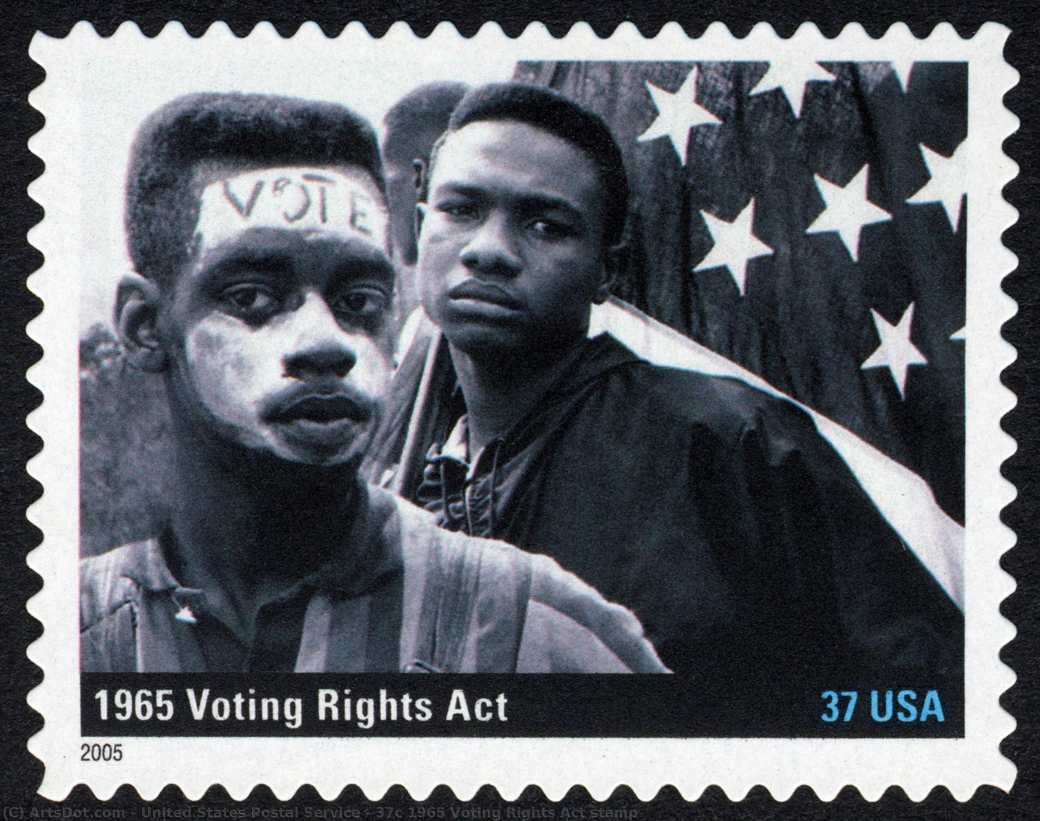 37c 1965 Voting Rights Act Stamp — United States Postal Service