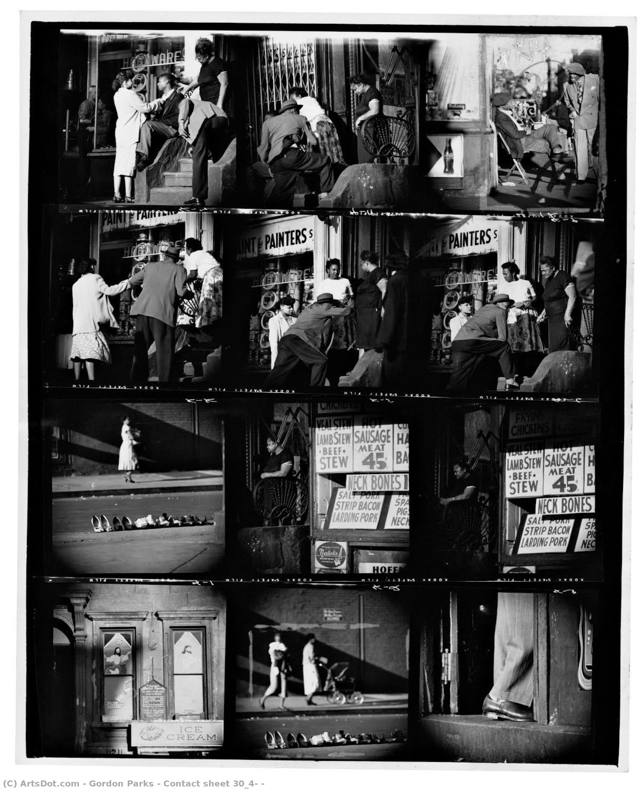 Contact Sheet 30_4, — Gordon Parks
