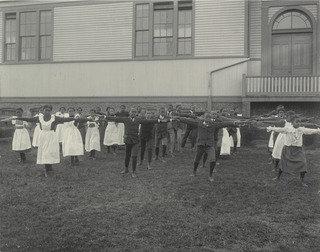 Gymnastics At The Whittier — Frances Benjamin Johnston